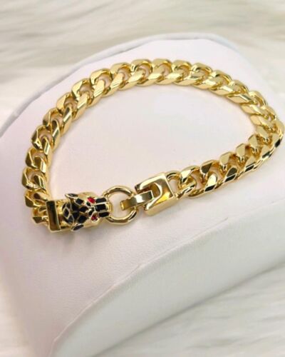 Panther Cuban Link Bracelet