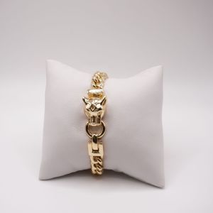 Panther Cuban Link Bracelet