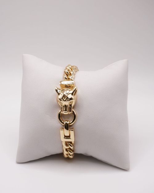 Panther Cuban Link Bracelet