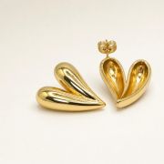 Heart Drop Statement Earrings
