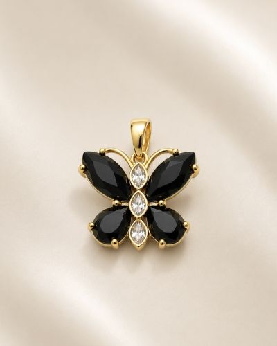 Black Butterfly Charm/Pendant